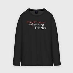 Мужской лонгслив oversize хлопок The Vampire Diaries