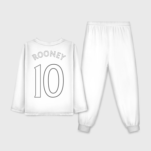 Детская пижама с лонгсливом хлопок Rooney, цвет белый - фото 2