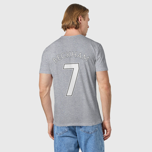 Мужская футболка хлопок Beckham, цвет меланж - фото 4