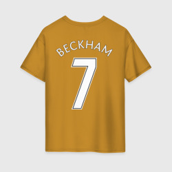 Женская футболка хлопок Oversize Beckham