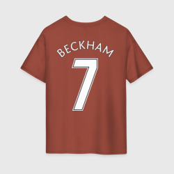 Женская футболка хлопок Oversize Beckham