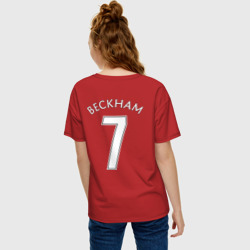 Женская футболка хлопок Oversize Beckham - фото 2