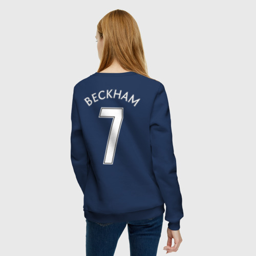 Женский свитшот хлопок Beckham, цвет темно-синий - фото 4