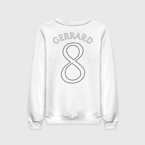 Женский свитшот хлопок Liverpool Gerrard, цвет белый - фото 2