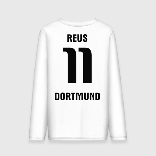 Мужской лонгслив хлопок Borussia Reus, цвет белый - фото 2