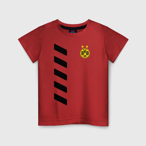 Детская футболка хлопок Borussia Reus, цвет красный