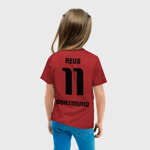 Детская футболка хлопок Borussia Reus, цвет красный - фото 6