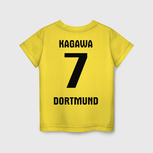 Детская футболка хлопок Borussia Kagawa, цвет желтый - фото 2