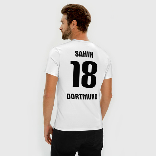 Мужская футболка хлопок Slim Borussia Sahin, цвет белый - фото 4