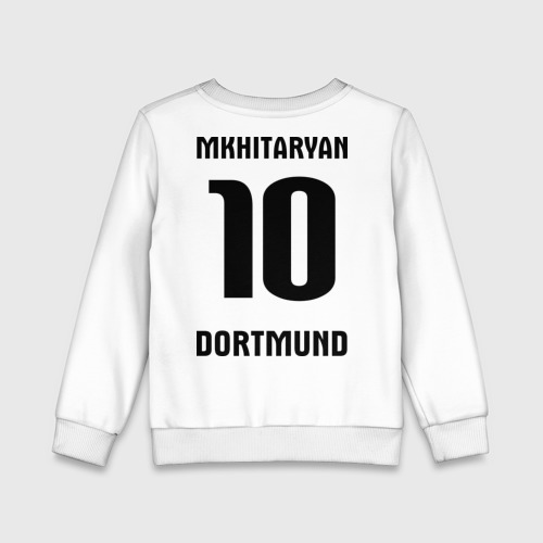 Детский свитшот хлопок Borussia Mkhitaryan, цвет белый - фото 2