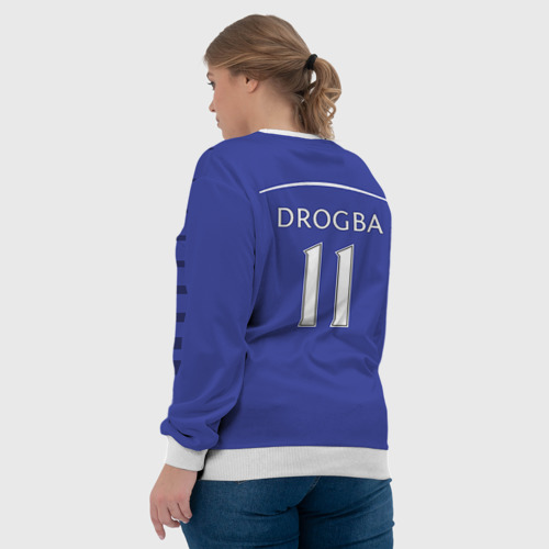 Женский свитшот 3D Chelsea Drogba, цвет 3D печать - фото 7