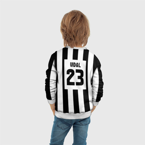 Детский свитшот 3D Juventus Vidal, цвет 3D печать - фото 6