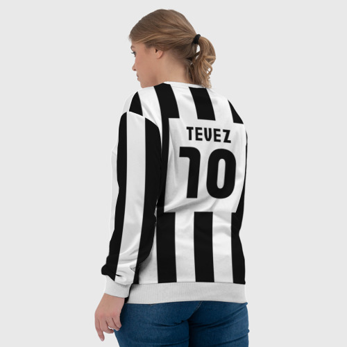 Женский свитшот 3D Juventus Tevez, цвет 3D печать - фото 7