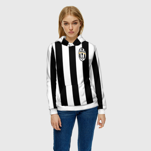 Женская толстовка 3D Juventus Tevez, цвет 3D печать - фото 3