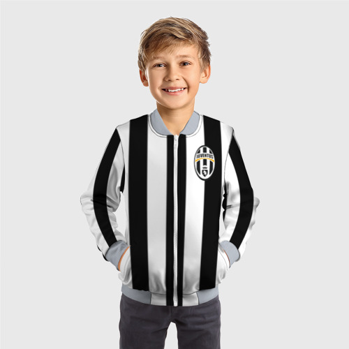 Детский бомбер 3D Juventus Pirlo, цвет серый - фото 4