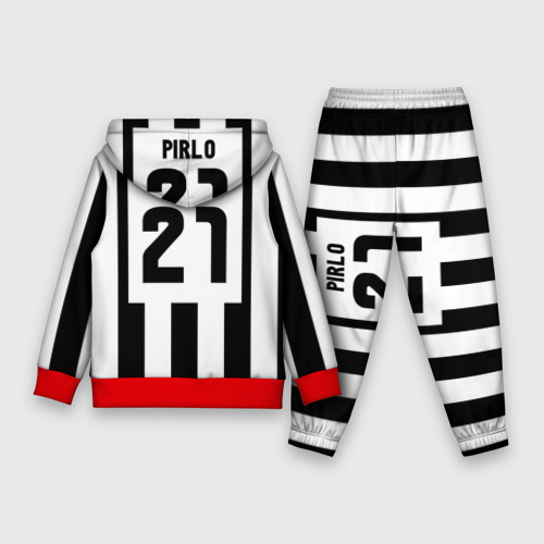 Детский костюм с толстовкой 3D Juventus Pirlo, цвет красный - фото 2