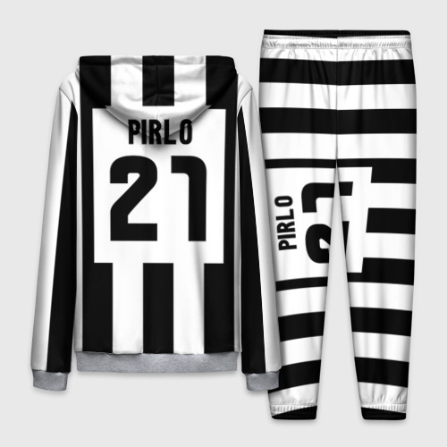 Мужской костюм с толстовкой 3D Juventus Pirlo, цвет меланж - фото 2