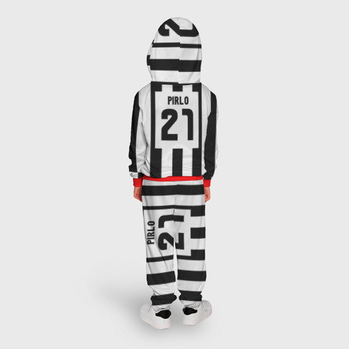 Детский костюм с толстовкой 3D Juventus Pirlo, цвет красный - фото 4