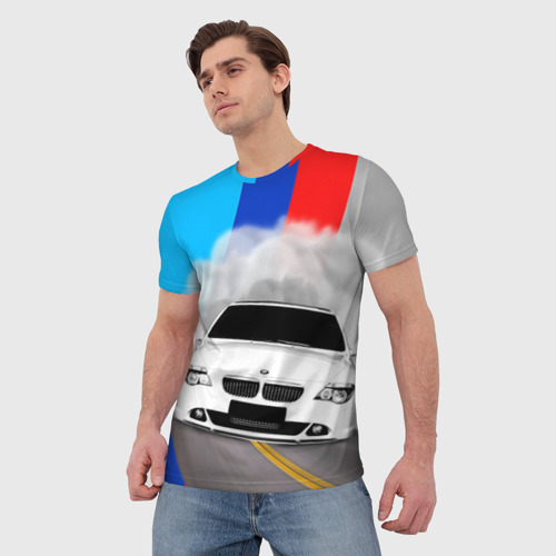 Мужская футболка 3D BMW, цвет 3D печать - фото 3