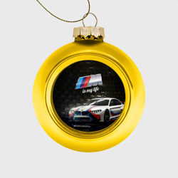 Стеклянный ёлочный шар BMW