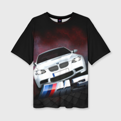 Женская футболка oversize 3D BMW