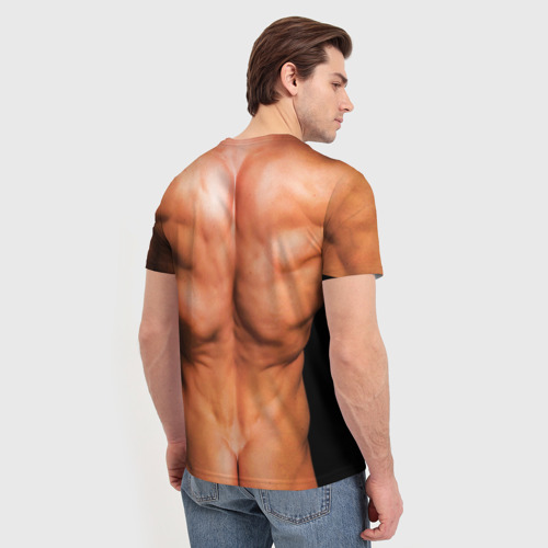 Мужская футболка 3D Идеальное тело, цвет 3D печать - фото 4