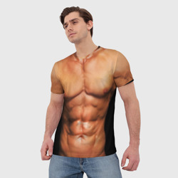 Мужская футболка 3D Идеальное тело - фото 2