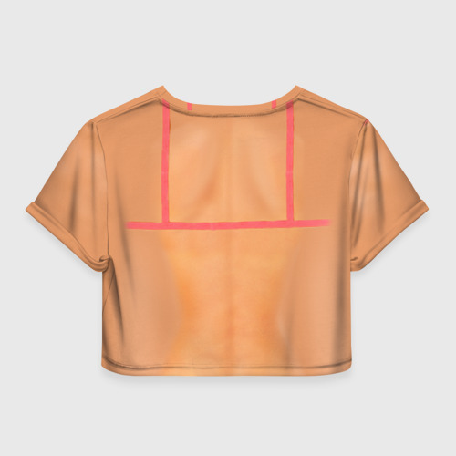 Женская футболка Crop-top 3D Идеальное тело, цвет 3D печать - фото 2