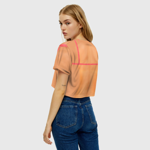 Женская футболка Crop-top 3D Идеальное тело, цвет 3D печать - фото 5