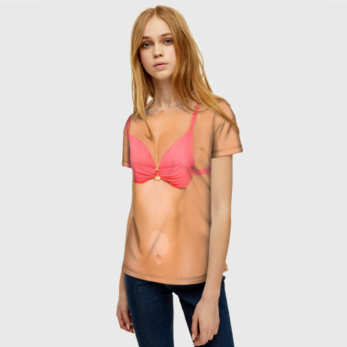 Женская футболка 3D Идеальное тело - фото 3
