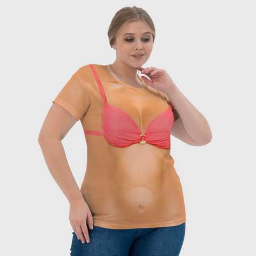 Женская футболка 3D Идеальное тело - фото 6