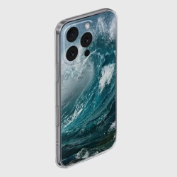 Чехол для iPhone 16 Pro Max силиконовый с защитой камеры Волна - фото 2