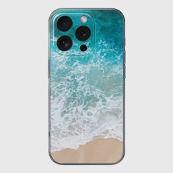 Чехол для iPhone 16 Pro Max силиконовый с защитой камеры Берег