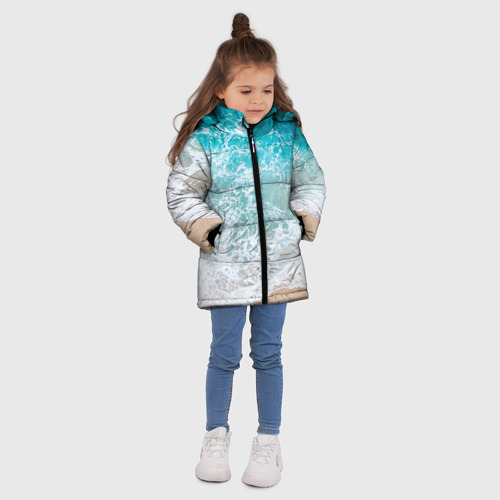 Зимняя куртка для девочек 3D Берег, цвет черный - фото 5