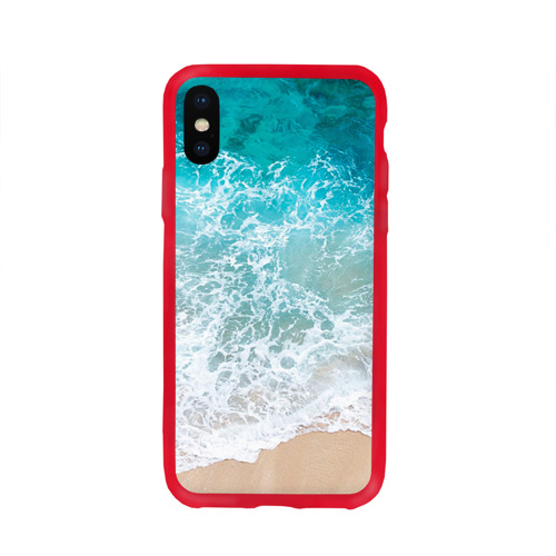 Чехол для Apple iPhone X силиконовый глянцевый Берег Фото 01 Чехол для Apple iPhone X силиконовый глянцевый Берег Фото 01