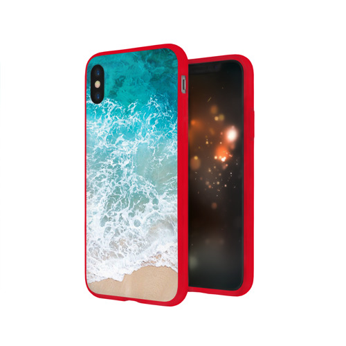 Чехол для Apple iPhone X силиконовый глянцевый Берег Фото 01 Чехол для Apple iPhone X силиконовый глянцевый Берег Фото 01