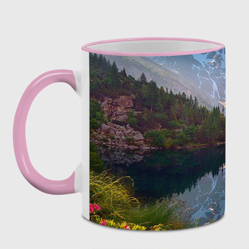 Кружка с полной запечаткой Природа, цвет Кант розовый - фото 2