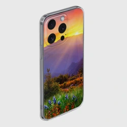 Чехол для iPhone 15 Pro Max силиконовый с защитой камеры Природа - фото 2