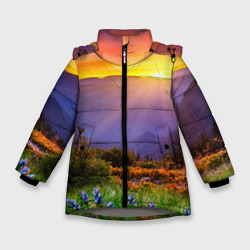 Зимняя куртка для девочек 3D Природа