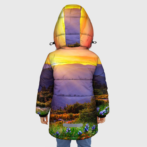 Зимняя куртка для девочек 3D Природа - фото 4