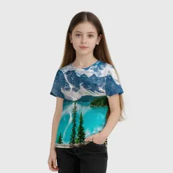 Детская футболка 3D Озеро - фото 2