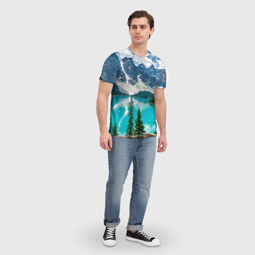 Мужская футболка 3D Озеро - фото 5