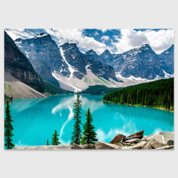 Озеро – Поздравительная открытка с принтом купить