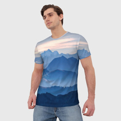 Мужская футболка 3D Горы - фото 2