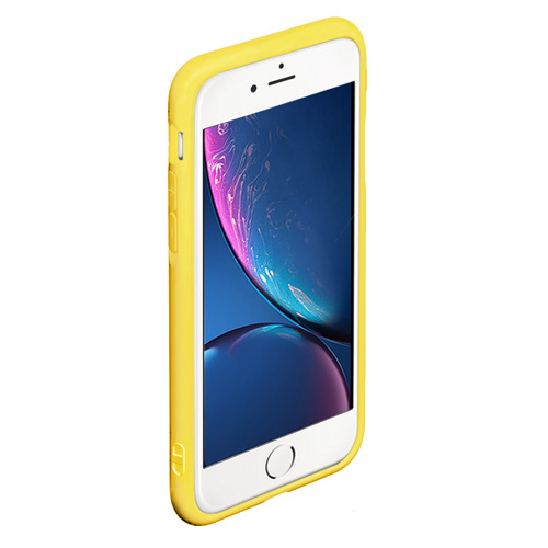 Чехол для iPhone 6/6S матовый Горы, цвет желтый - фото 2