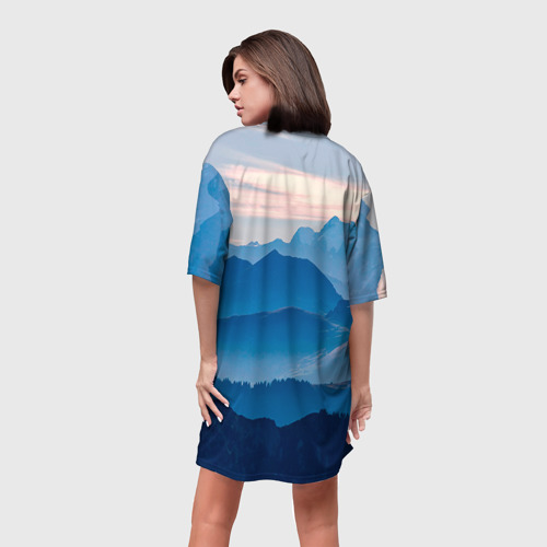 Фотосессия в горах в платье. New wave одежда. Девушка в платье в горах. Платье с принтом горы. Девушка в платье в горах.