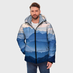 Мужская зимняя куртка 3D Горы - фото 2