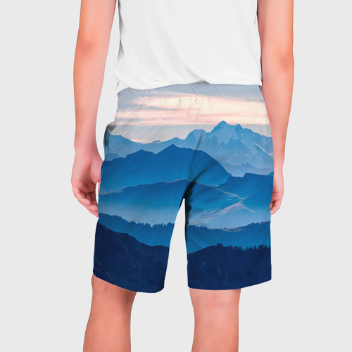 Мужские шорты 3D Горы, цвет 3D печать - фото 2