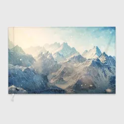 Флаг 3D Горы