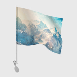 Флаг для автомобиля Горы